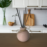 Ceramic Reed Diffuser Round Vase includes Reeds