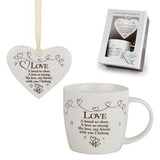 Said with Sentiment Heart & Mug Set - Love