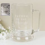 Amore Wedding Party Glass Tankard - Father of the Groom