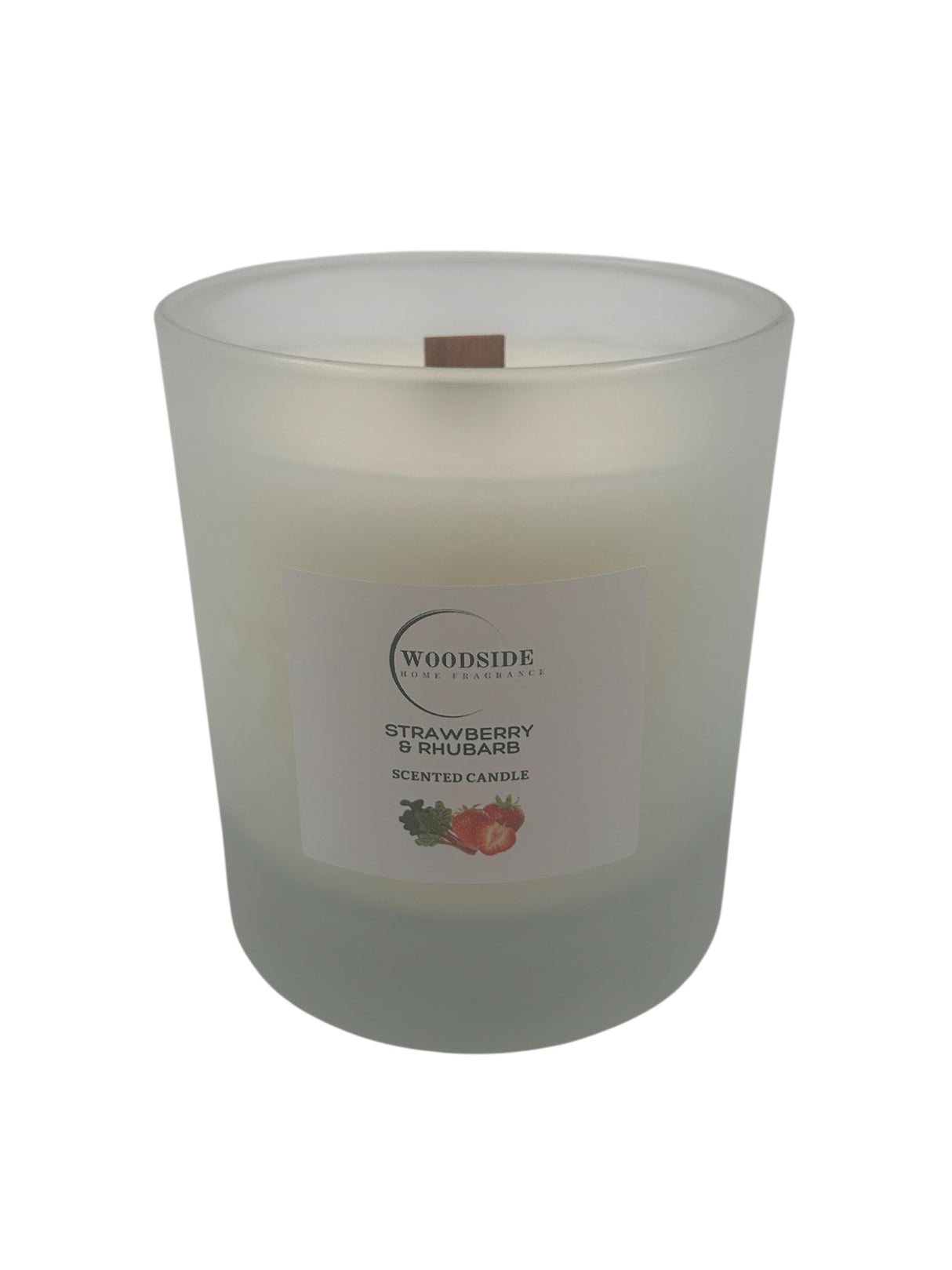 Strawberry & Rhubarb Wooden Wick Candle