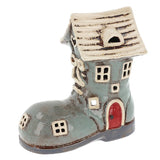 Village Pottery Small Boot House Tea Light Holders