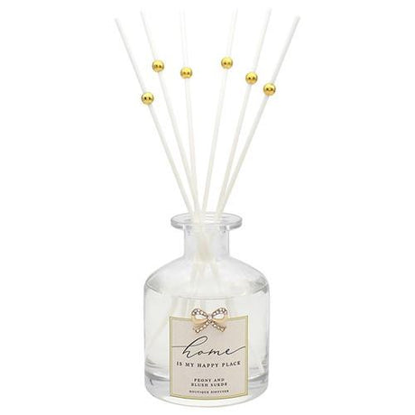Boutique Reed Diffuser with Encrusted Bow Embellishment - Family Friend Love