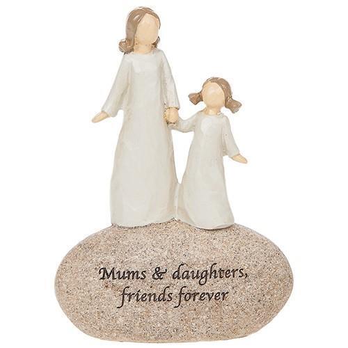 Sentiment Stones Figurine - Mum & Daughter