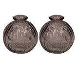 Satchville Glass Round Bottle Vases - Various Colours