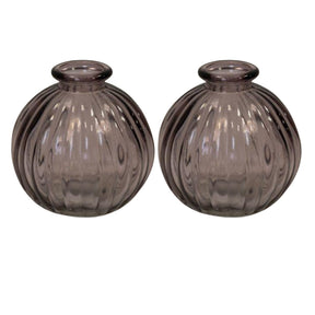 Satchville Glass Round Bottle Vases - Various Colours
