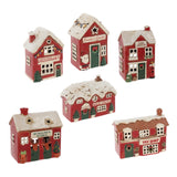 Village Pottery Christmas Collection Tea Light Holders - Various Pubs & Shops