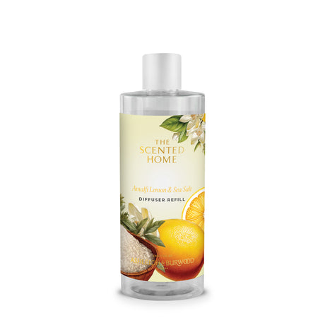Ashleigh & Burwood New Scented Home Diffuser Fragrance Refill 300ml - Amalfi Lemon & Sea Salt