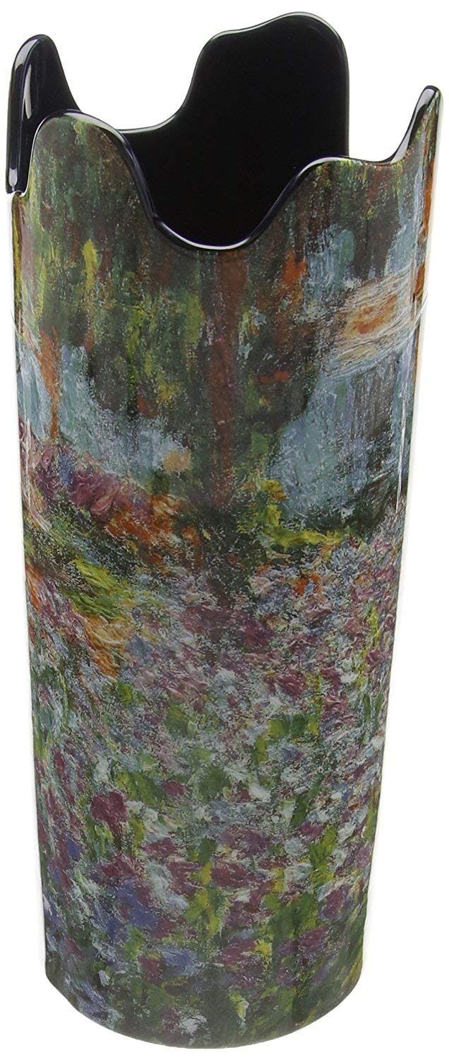 Silhouette D’Art Monet Irises in Garden Vase