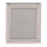 Impressions Satin Finish Silver Plated Wavy Photo Frame - Various Sizes