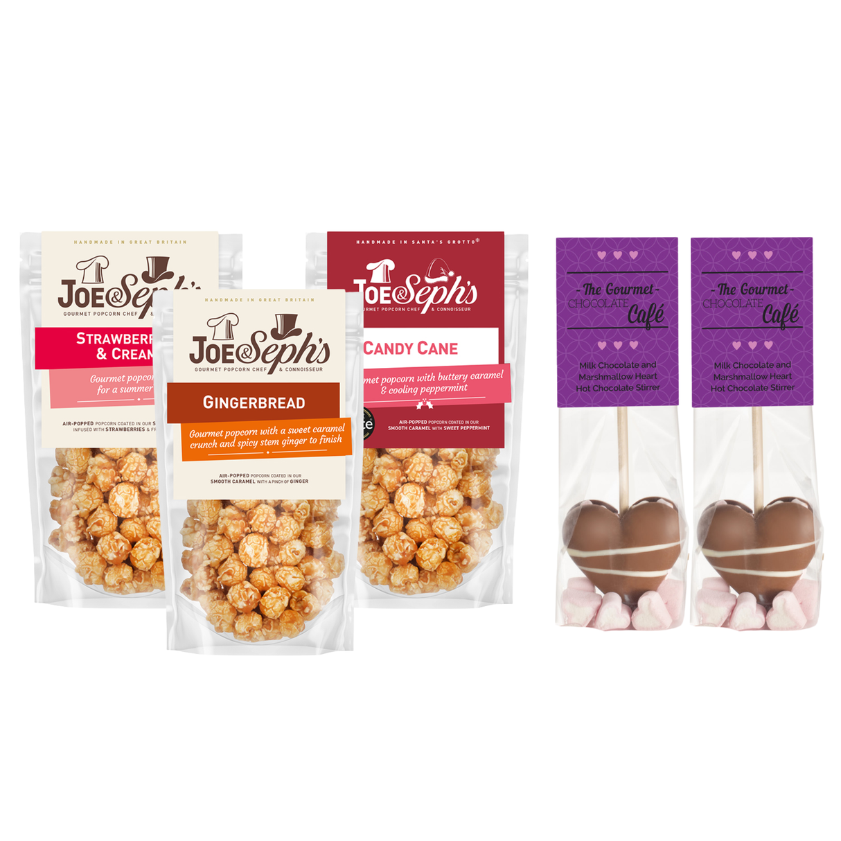 Joe & Seph's Popcorn & Gourmet Chocolate Co Hot Chocolate Bundle