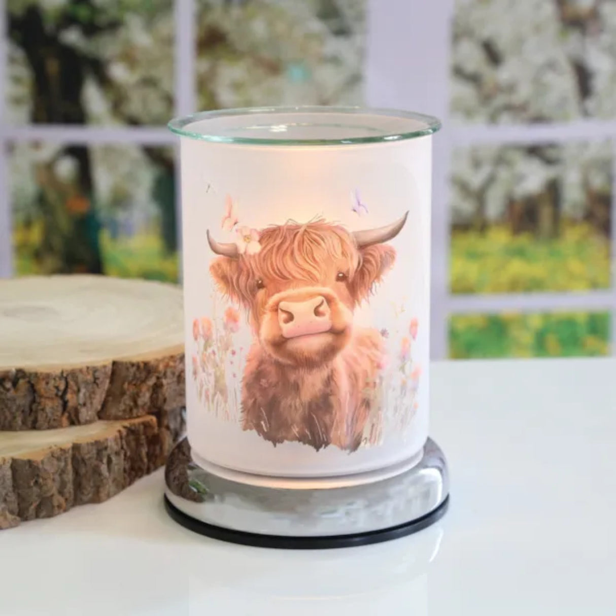Aroma Electric Touch Wax Melter - Highland Cow Design
