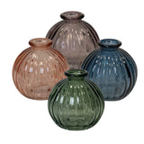 Satchville Glass Round Bottle Vases - Various Colours