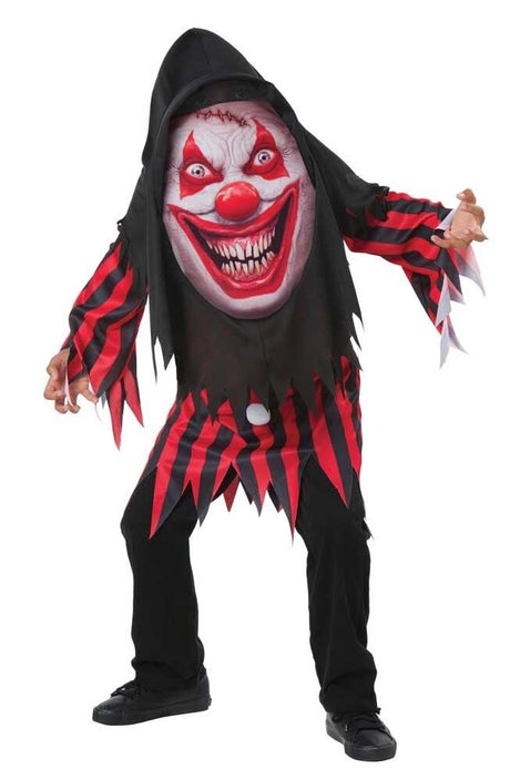 Childs Clown Mad Creeper  Fancy Dress Costume Age 7-9 Years
