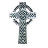 English Pewter Tie Pin or Lapel Badge - Celtic Cross