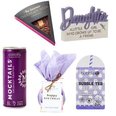 Daughter - Women's Girl's Purple Birthday Gift Treat Box
