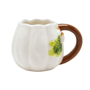 Country Living Pumpkin Shaped Mug Scalloped Design - Autumn Refresh