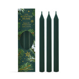 Ashleigh & Burwood Scented Home Pack of 3 Dinner Candles - Festive Fir & Cedarwood