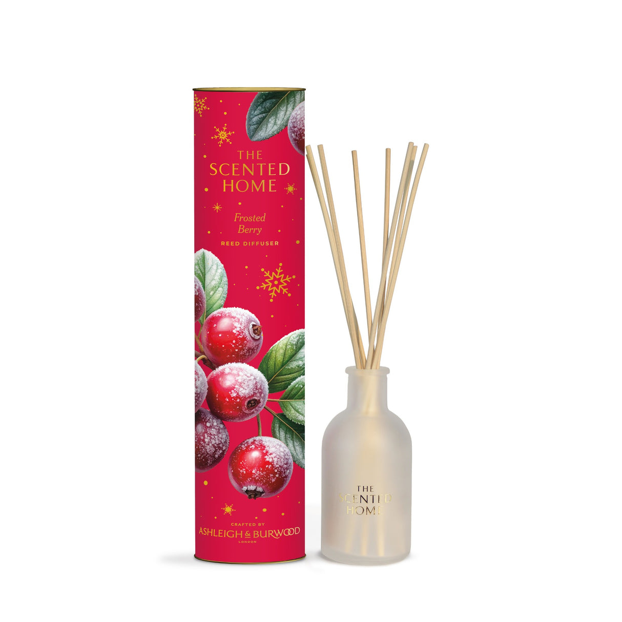 Ashleigh & Burwood Christmas Scented Home Reed Diffuser 150ml- Frosted Berry