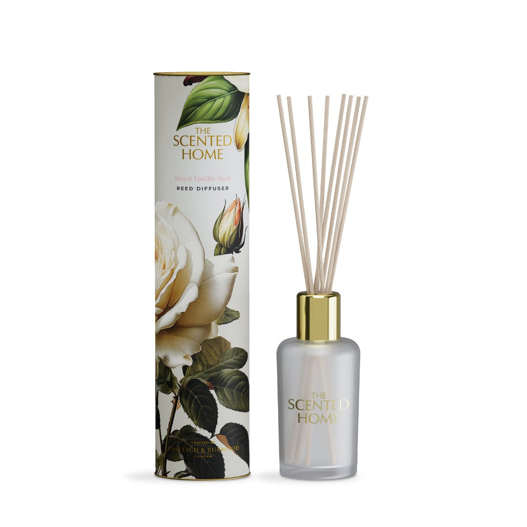 Ashleigh & Burwood Scented Home Reed Diffuser - Rose & Vanilla Musk