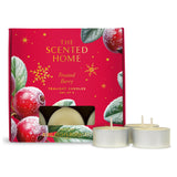 Ashleigh & Burwood Christmas Scented Home Tea Light Candles - Frosted Berry