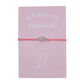 Woodside Home Living Keepsake Letterbox Bracelet - Bridesmaid pink
