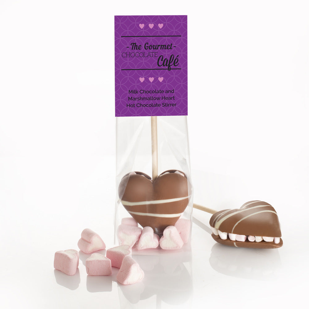gourmet milk chocolate & marshmallow stick