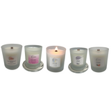 Woodside Home Fragrance Wooden Wick Glass Scented Candle - Various Fragrances