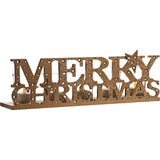 Christmas Tea Light Candle Holder - Merry Christmas