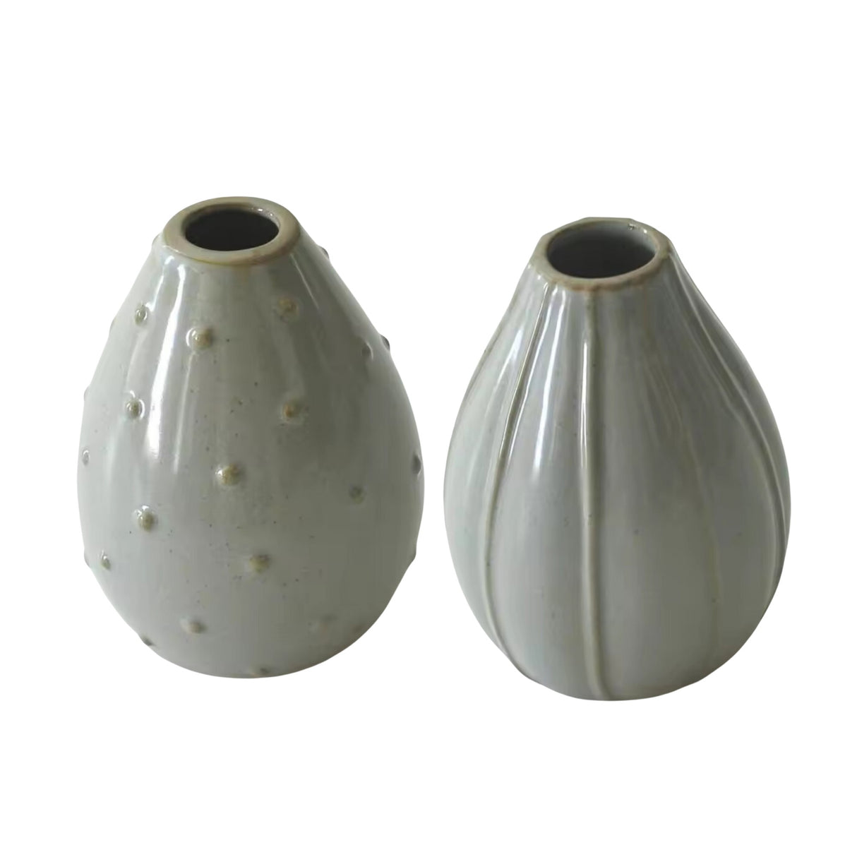 Woodside Home Living Small Rustic Vases - Set of 2