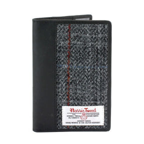 Harris Tweed Passport Holder Leather Trim: Berneray