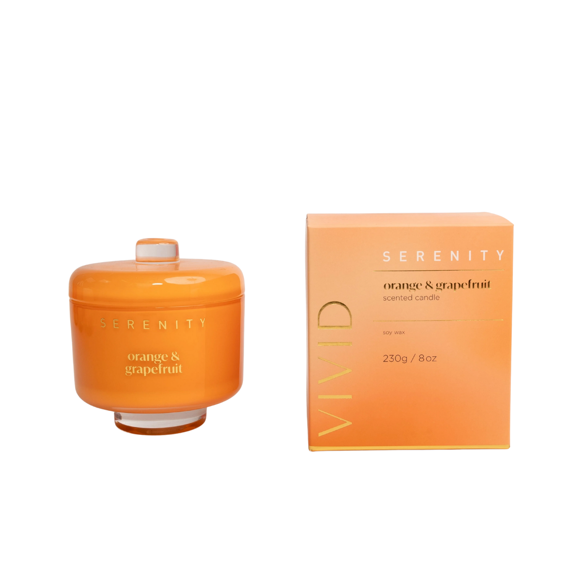 Serenity Vivid Collection 230g Candle - Orange & Grapefruit