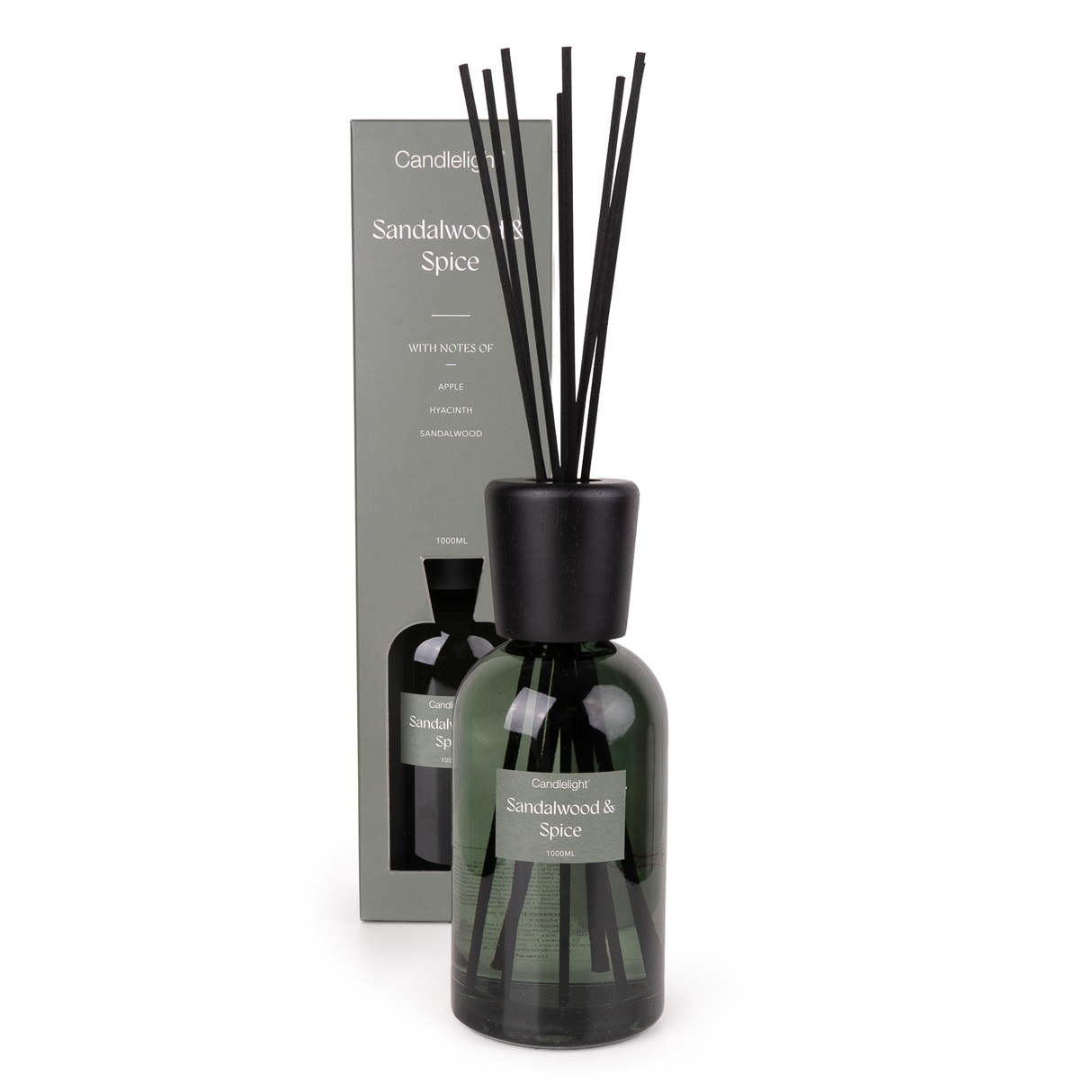 Candlelight 1000ml Luxury Reed Diffuser Sandalwood & Spice
