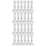 Woodside Home Living Clear Swirl Glass Candle Holders - Various Sets