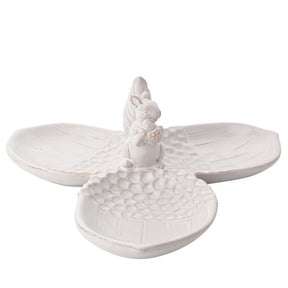 Country Living Acorn & Squirrel Triple Dish Serving Plate