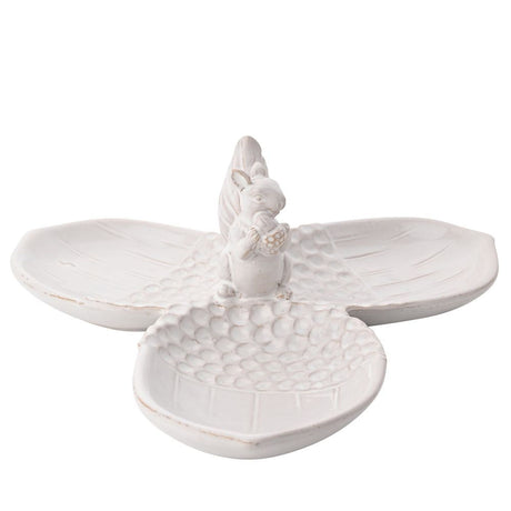Country Living Acorn & Squirrel Triple Dish Serving Plate