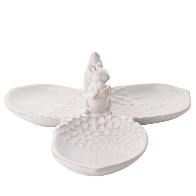 Country Living Acorn & Squirrel Triple Dish Serving Plate