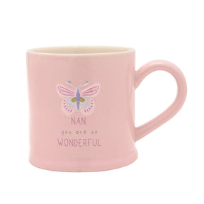 Love Life Embossed Mugs - Nan