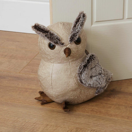 Home Living Door Stop - Beige Owl