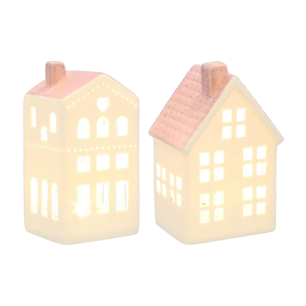 China White LED Light-Up House - Pink Collection