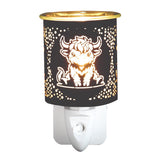 Aroma Electric Wax Melt Burner Plug In - Black & Gold Highland Cow