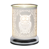 Aroma Electric Wax Melt Burner Touch - White & Gold Owl