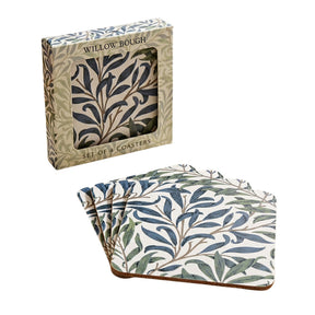 William Morris 4 Coasters Set - Willow Bough