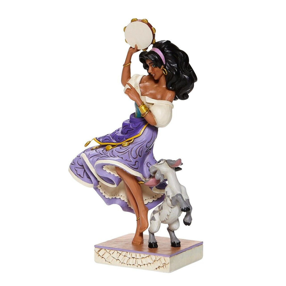 Disney Traditions Twirling Tambourine Player (Esmeralda & Djali) Figurine