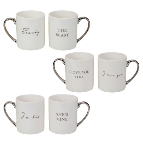 Amore Set of 2 Mugs Gift Set - Various Designs