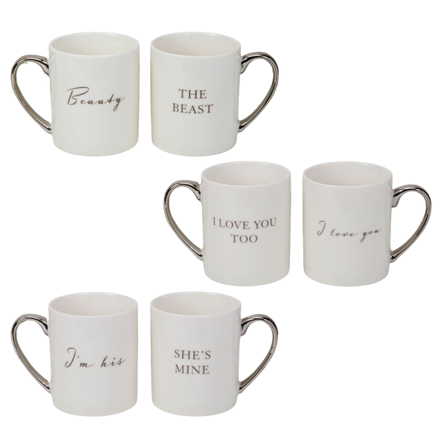 Amore Set of 2 Mugs Gift Set - Various Designs
