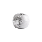 Modern Silver Tealight Candle Holder with Leaf Pattern