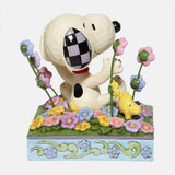 Peanuts by Jim Shore Figurine - Snoopy in Flowers