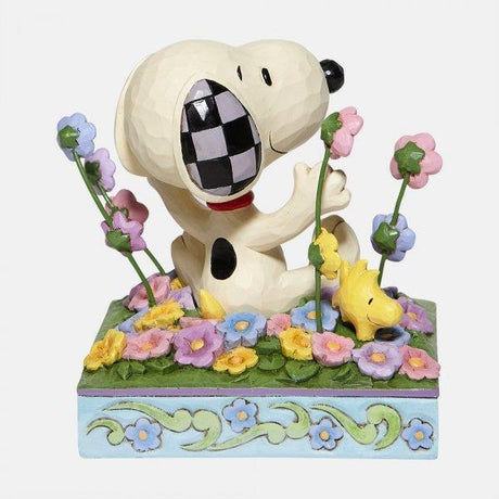 Peanuts by Jim Shore Figurine - Snoopy in Flowers