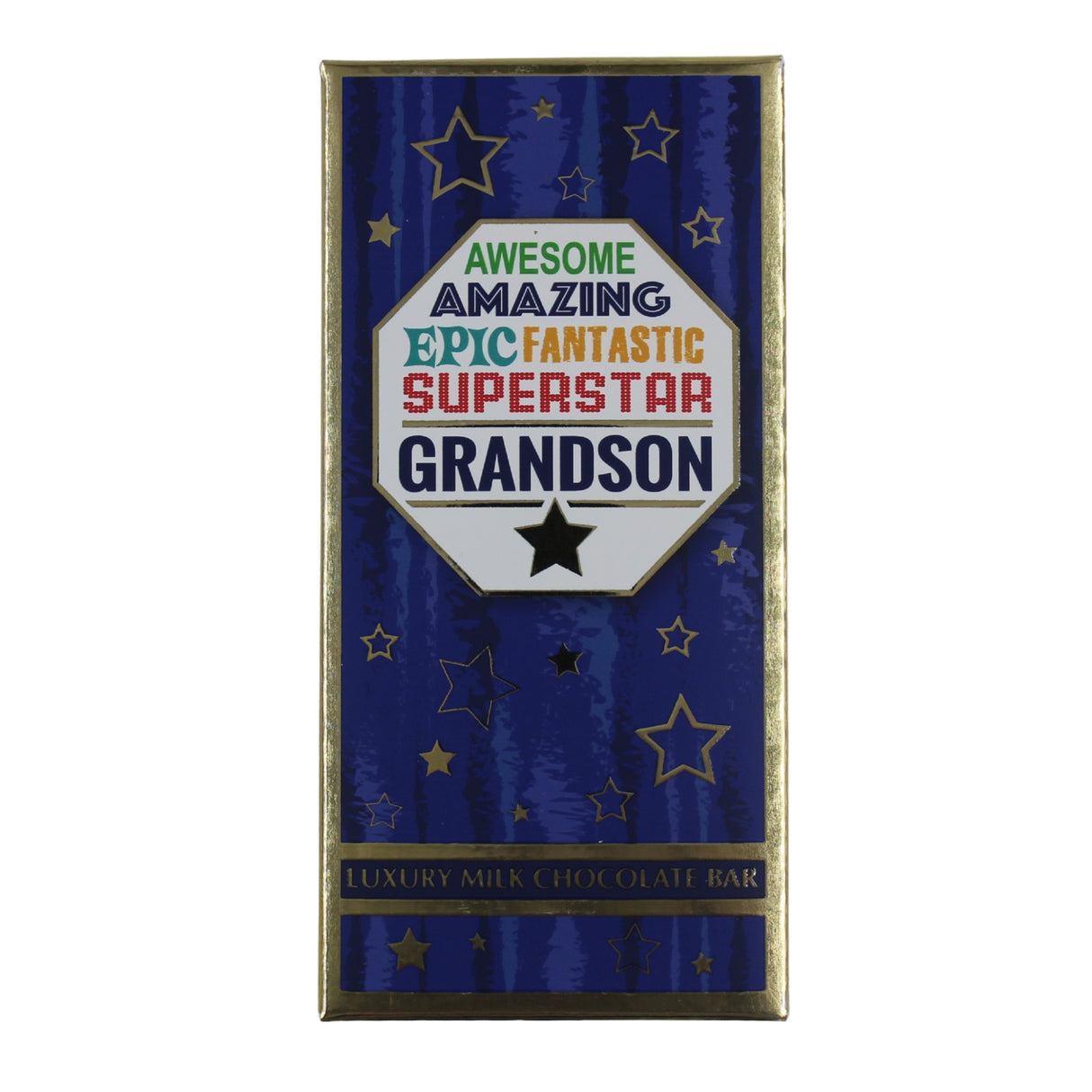 Luxury Milk Chocolate Greetings Bar - Grandson