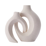 Woodside Home Living Ceramic Interlocking Modern Vase Set